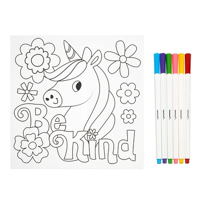 12 Pack: Unicorn Coloring Board Kit by Creatology™
