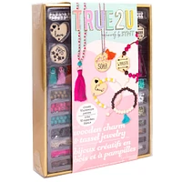 True2U DIY Wooden Charm & Tassel Jewelry Kit