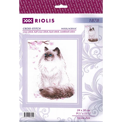 RIOLIS Meow-Zen Cross Stitch Kit