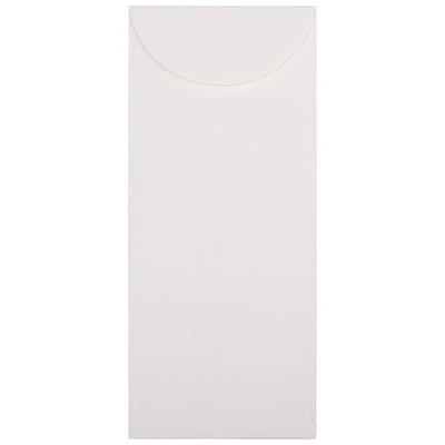 JAM Paper 4.5" x 10.375" Bright White Wove Business Strathmore Envelopes, 50ct.