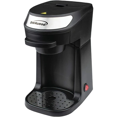 Brentwood Black Single-Serve Coffee Maker with Mug