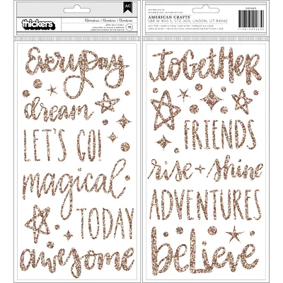 Thickers™ Adventures Glitter Foam Stickers