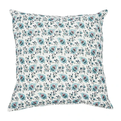 Paisley Print Cotton Square Pillow Cover