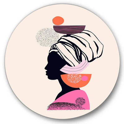 Designart - Ethnic Portrait of Afro American Woman