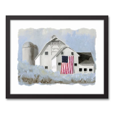 American Harvest Black Framed Canvas