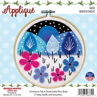 Design Works™ Round Winter's Night Felt Applique Kit