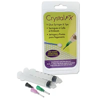 6 Pack: The Beadsmith® Crystal FX™ Thick Viscosity Glue Syringe & Tip Set