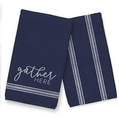 Gather Here 16" x 25" Tea Towel Set of 2