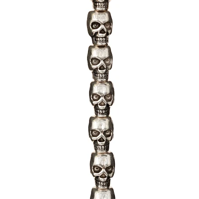 9 Packs: 12 ct. (108 total) Silver-Plated Metal Skull Beads, 12mm by Bead Landing™