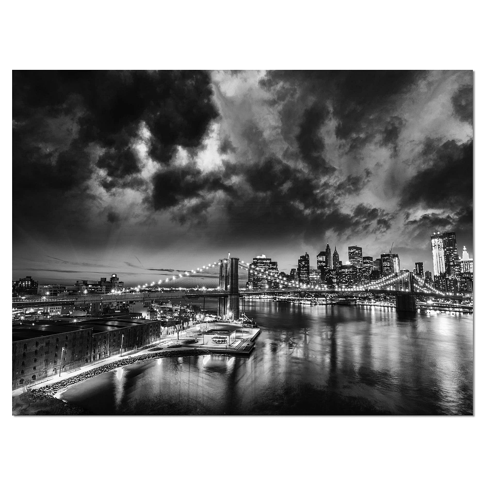 Designart - Amazing Night in New York City - Cityscape Canvas Print