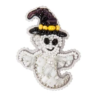 Crystal Art Beadwork Kit For Creating Broоch Ghost