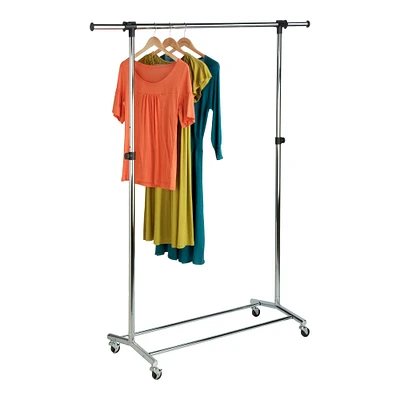 Honey Can Do Chrome Rolling Garment Rack