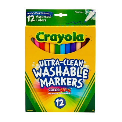 Crayola® Washable™ 12 Color Fine Line Marker Set