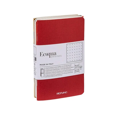 Fabriano® EcoQua Original Fall Colors Dotted Staple-Bound Pocket Notebooks, 4ct.