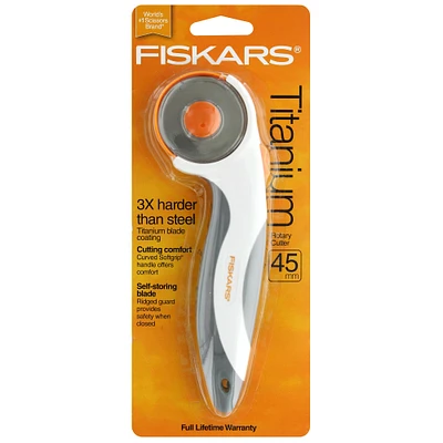 Fiskars® 45mm Comfort Titanium Rotary Cutter