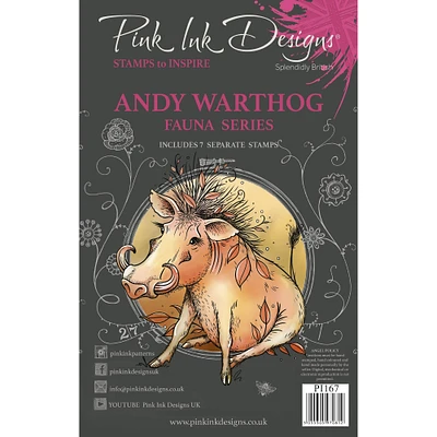 Pink Ink Designs® Andy Warthog Clear Stamp Set