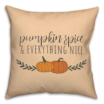 Pumpkin Spice Throw Pillow