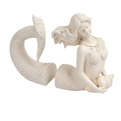 Mermaid Shaped Bookend Set