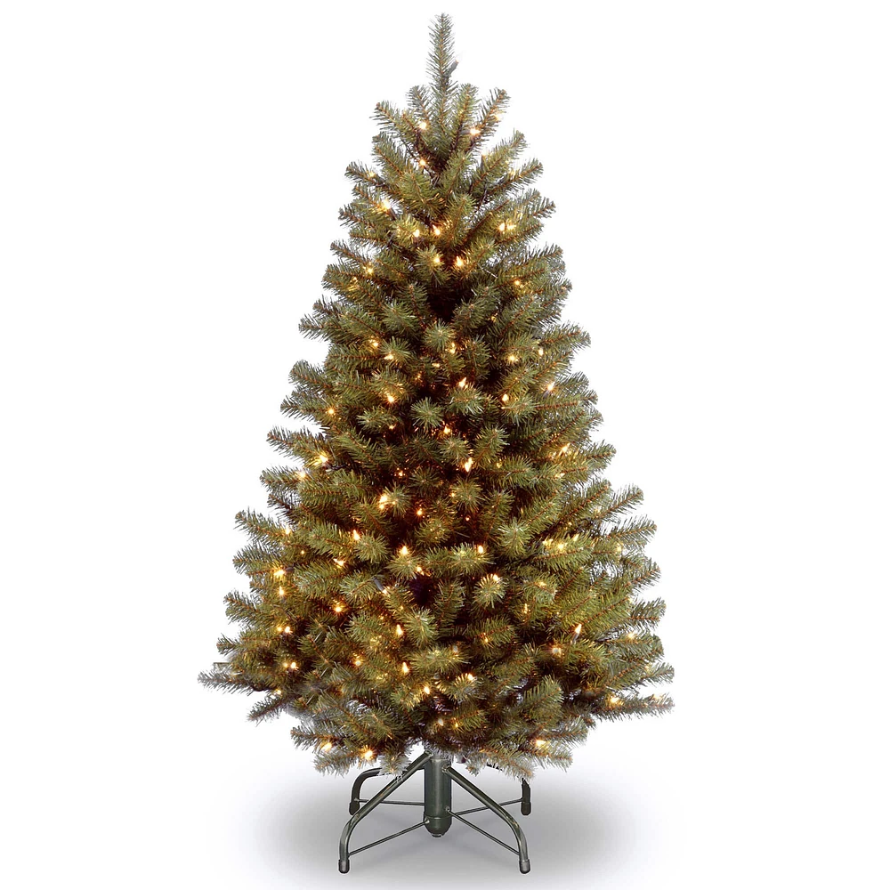 5ft. Pre-Lit North Valley® Spruce Artificial Christmas Tree, Clear Lights