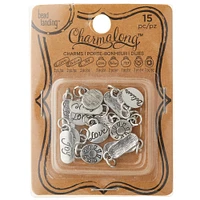 Charmalong™ Rhodium Words Charms by Bead Landing™