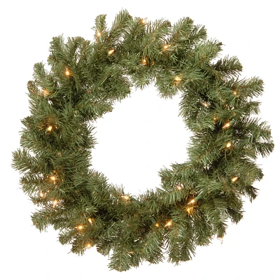 24" Pre-Lit Fir Wreath