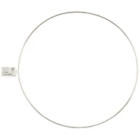 36 Pack: Nickel-Plated Macramé Hoop by Loops & Threads