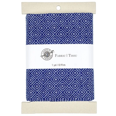 Navy Geometric Cotton Fabric Bundle by Loops & Threads™