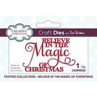 Creative Expressions Believe In The Magic Of Christmas Die