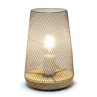 Simple Designs 9" Wired Mesh Uplight Table Lamp