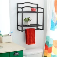 Household Essentials 20" Metal Wall Mounted Bathroom Storage Rack