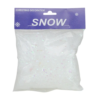 1.75qt. White Iridescent Artificial Powder Snow Flakes