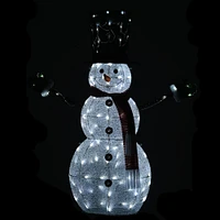 4ft. Pre-Lit Fabric Snowman