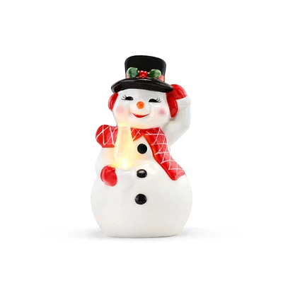 Mr. Christmas 5.5" LED Nostalgic Snowman Figure