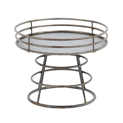 Gray Iron Farmhouse Tray Stand