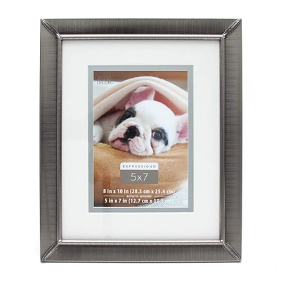 Etched Pewter Frame with Double Mat, Expressions™ by Studio Décor®