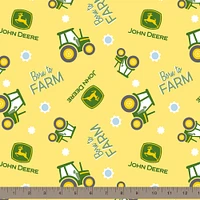 John Deere Nursery Born To Farm Toss Multicolor Cotton Fabric