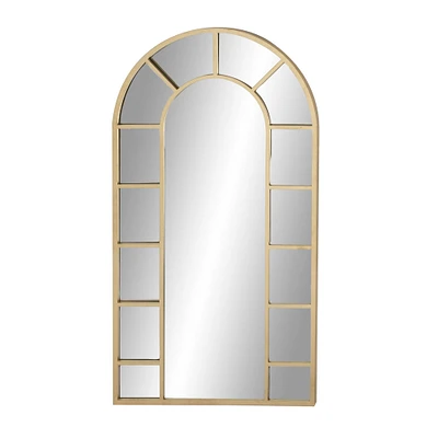 Gold Traditional Metal Wall Mirror, 60" x 32"