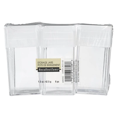 12 Packs: 6 ct. (72 total) Plastic Storage Jars by Recollections™