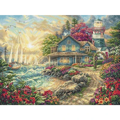 LetiStitch Sunrise by the Sea Counted Cross Stitch Kit