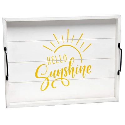 Elegant Designs™ 15.5" Hello Sunshine Serving Tray with Handles