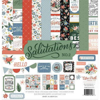 Echo Park™ Paper Co. Salutations No. 2 Collection Kit, 12" x 12"