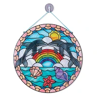 Melissa & Doug® Dolphins Stained Glass Kit