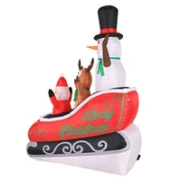 8ft. Airflowz Inflatable Santa Sleigh Ride