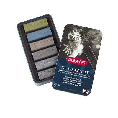 Derwent® XL Graphite 6 Color Tin Set