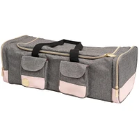 We R Memory Keepers® Pink & Gray Crafter's Machine Tote