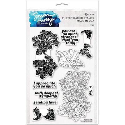 Simon Hurley create. Lovely Lantanas Clear Stamps