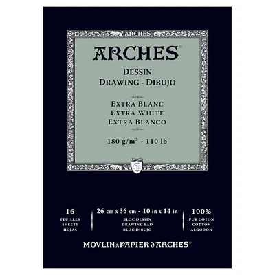 Arches® 110lb. White Drawing Pad
