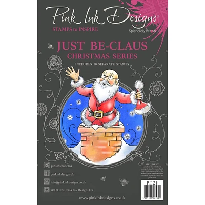 Pink Ink Designs® Christmas Series Just Be-Claus A5 Clear Stamp Set