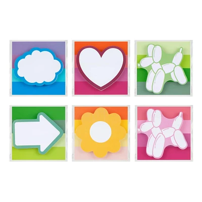 Assorted Color Pop Quirky Sticky Note Pad by Celebrate It™, 1pc.