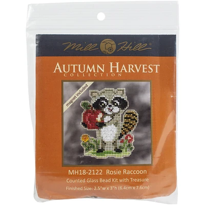Mill Hill® Autumn Harvest Rosie Raccoon Counted Cross Stitch Kit